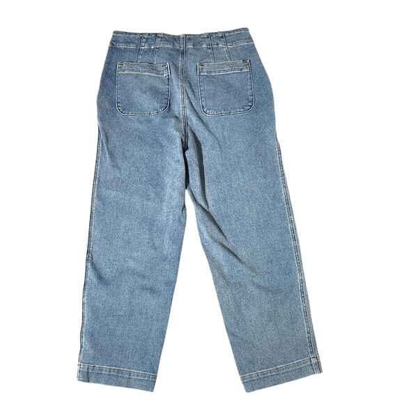 Talbots Sailor Jeans Straight Leg Cropped High Rise Light Wash Womens Size 8 - Picture 7 of 10